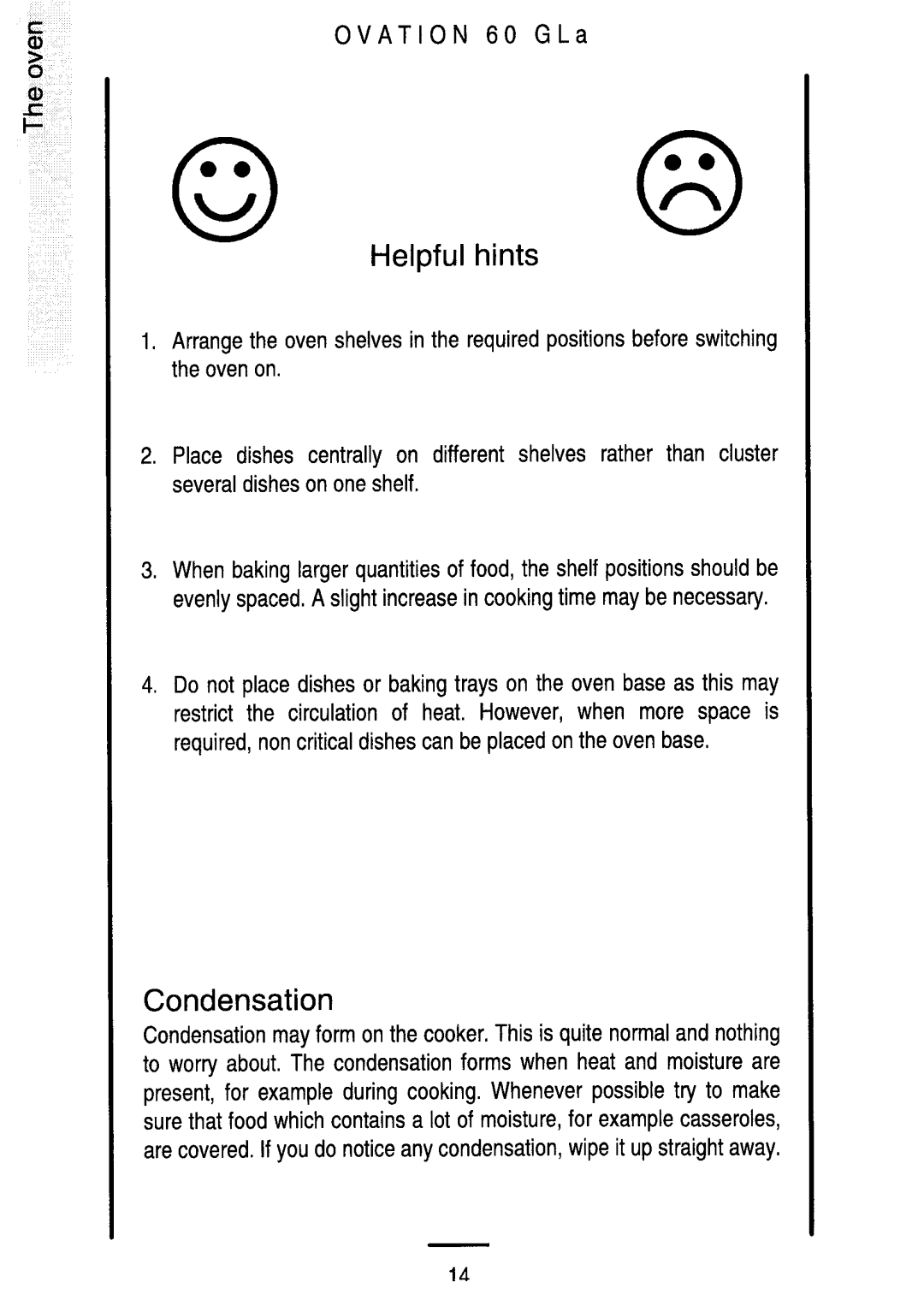 Electrolux 60 GLa manual 