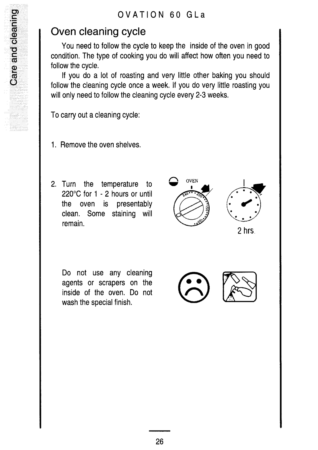 Electrolux 60 GLa manual 