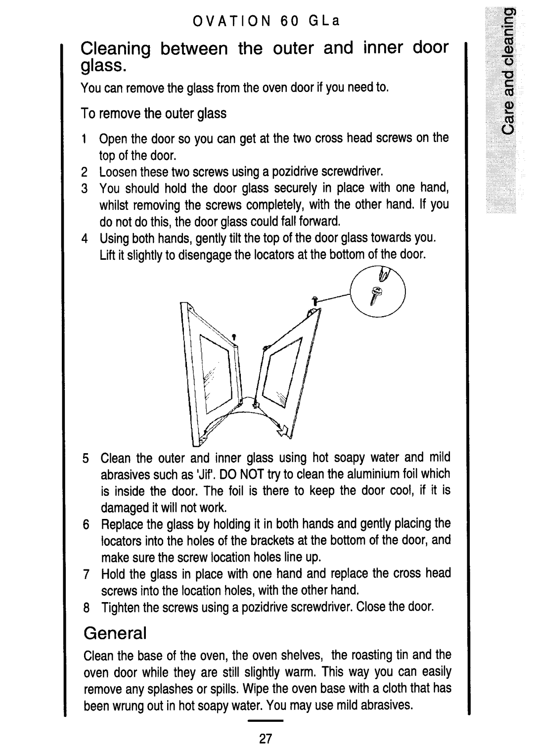 Electrolux 60 GLa manual 