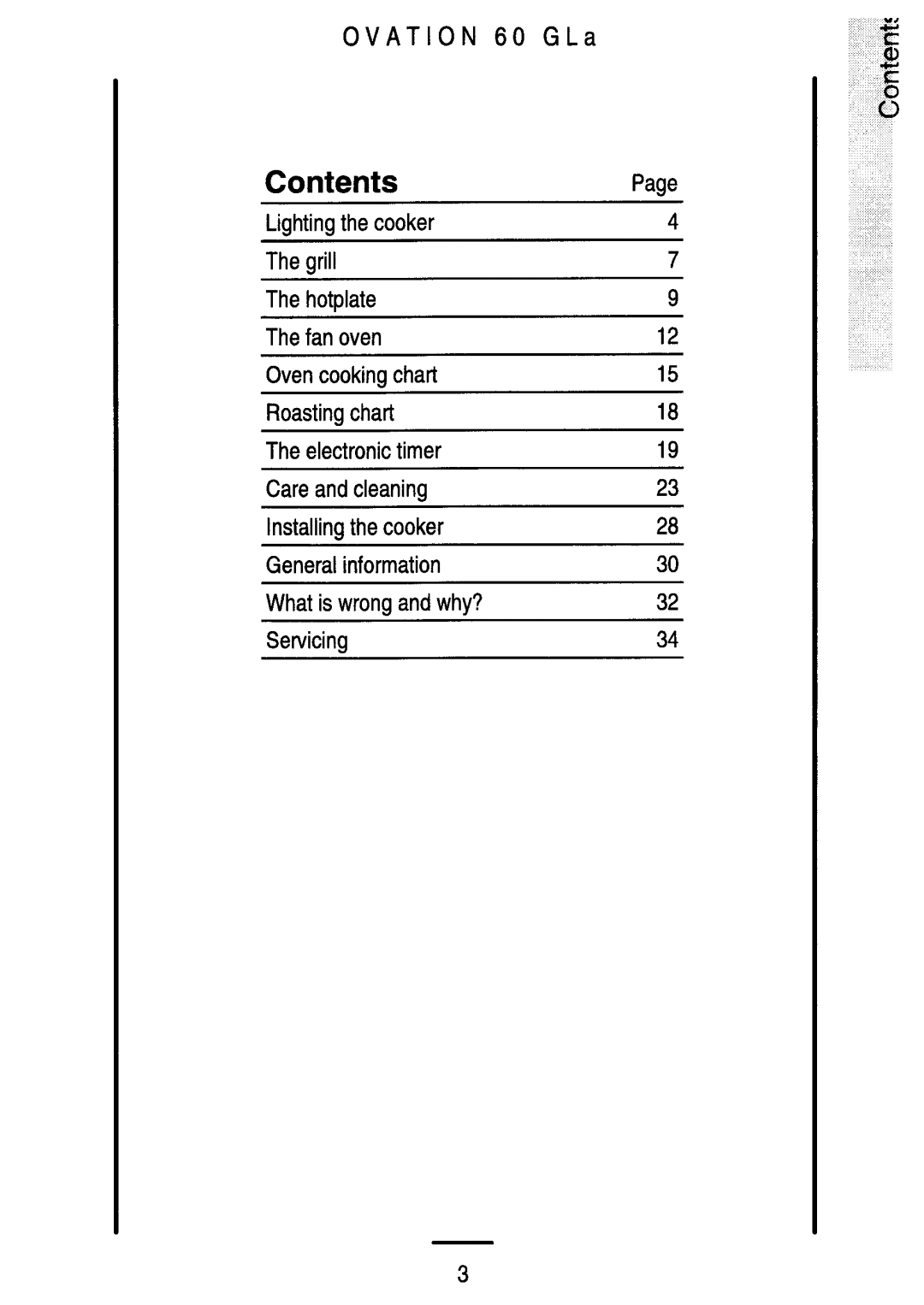 Electrolux 60 GLa manual 