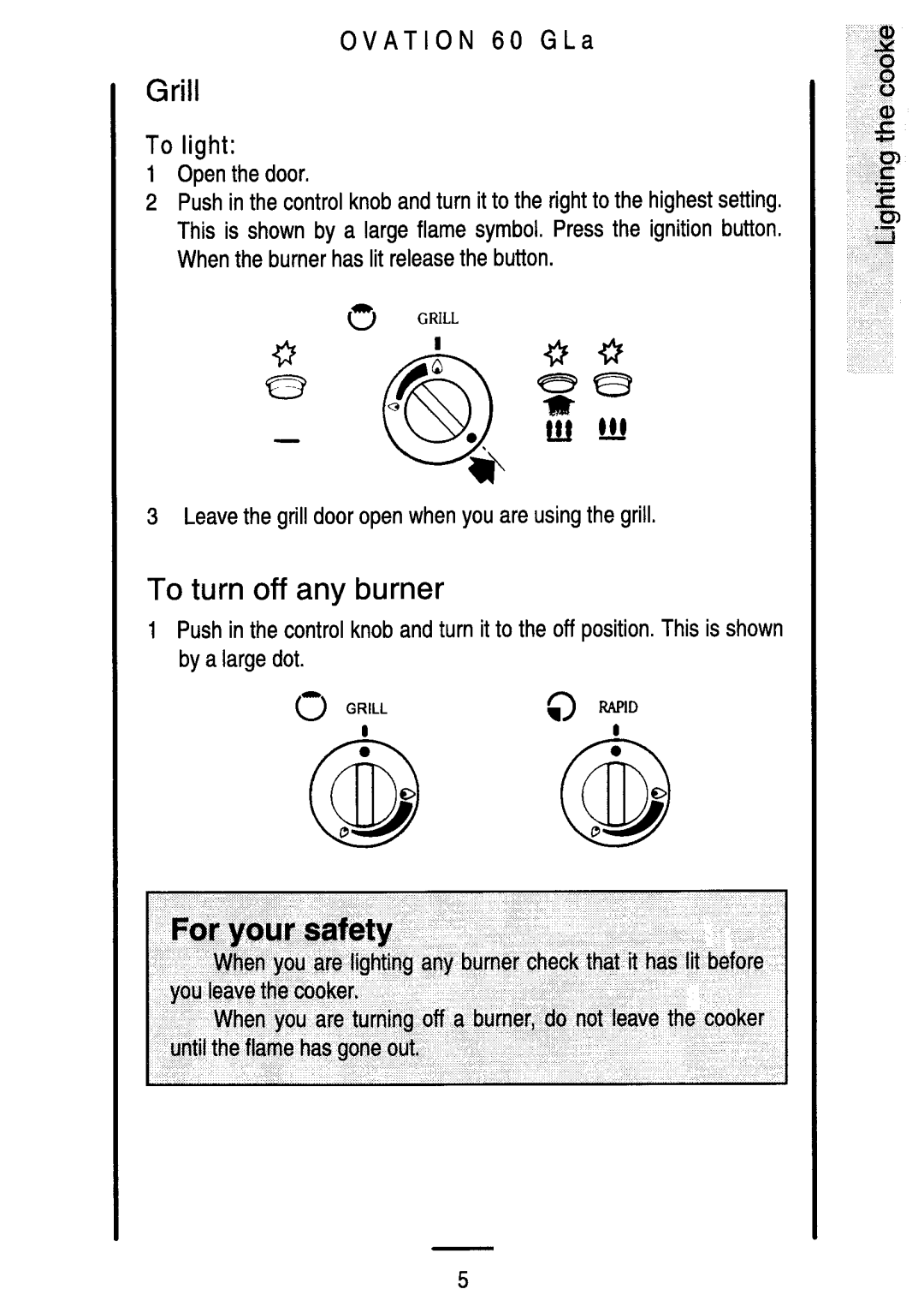 Electrolux 60 GLa manual 