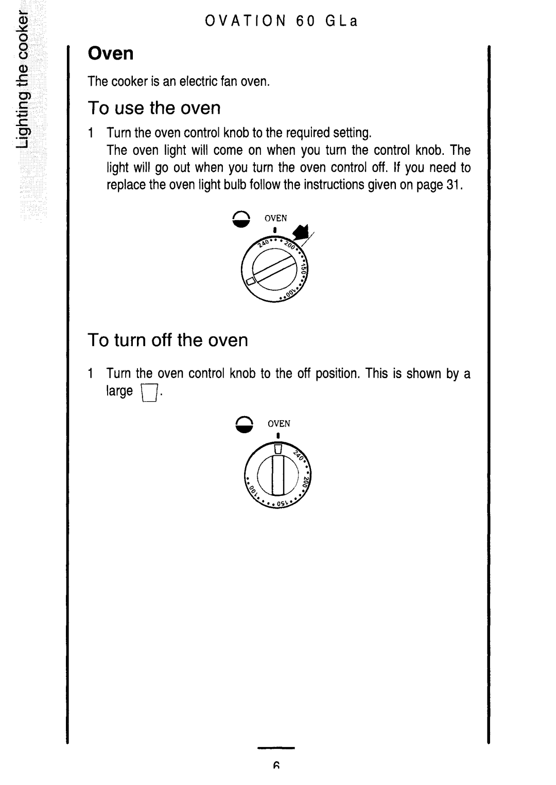 Electrolux 60 GLa manual 