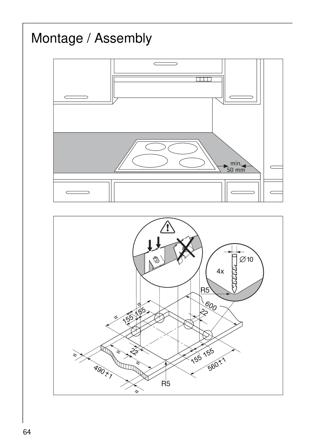 Electrolux 6000K manual Montage / Assembly 