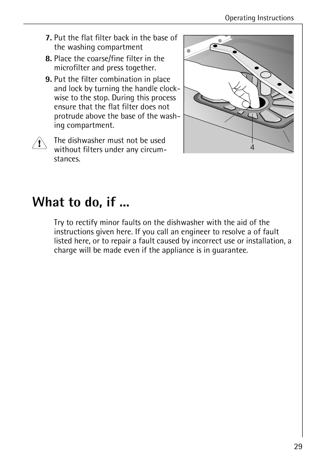 Electrolux 60800 manual What to do, if, Stances 