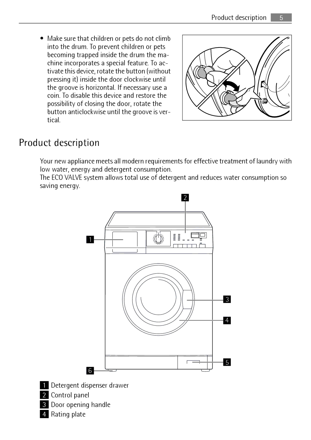 Electrolux 62840 L, 60840 L user manual Product description 