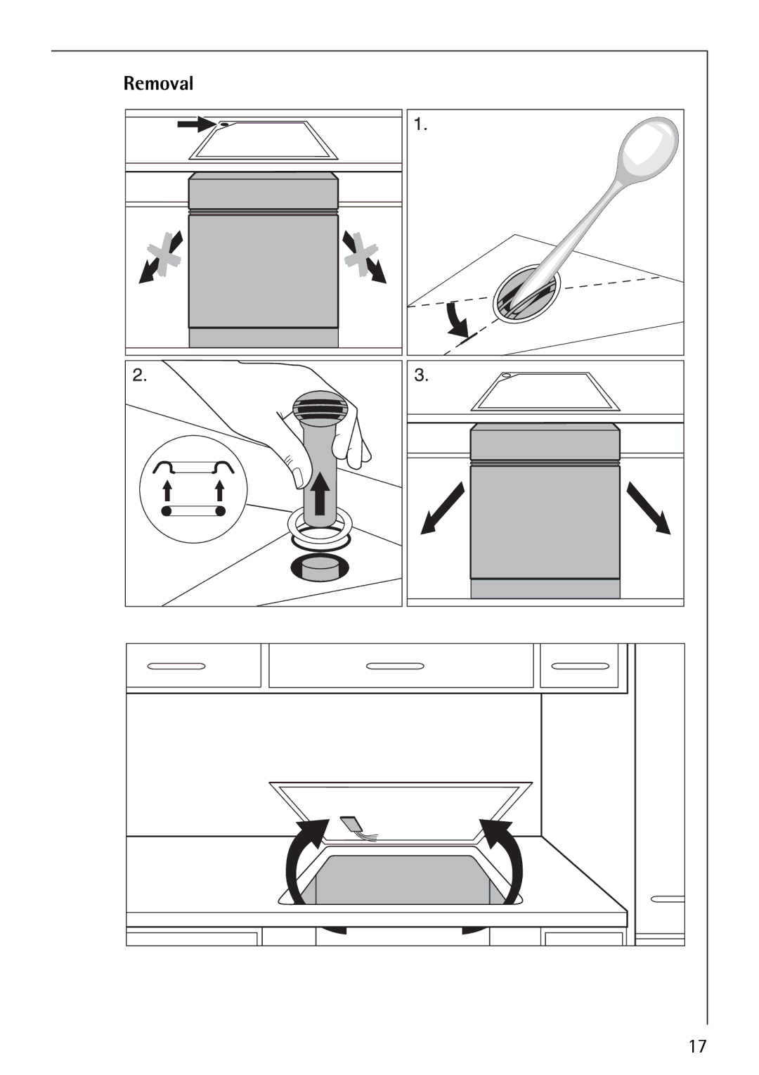 Electrolux 6204 operating instructions Removal 