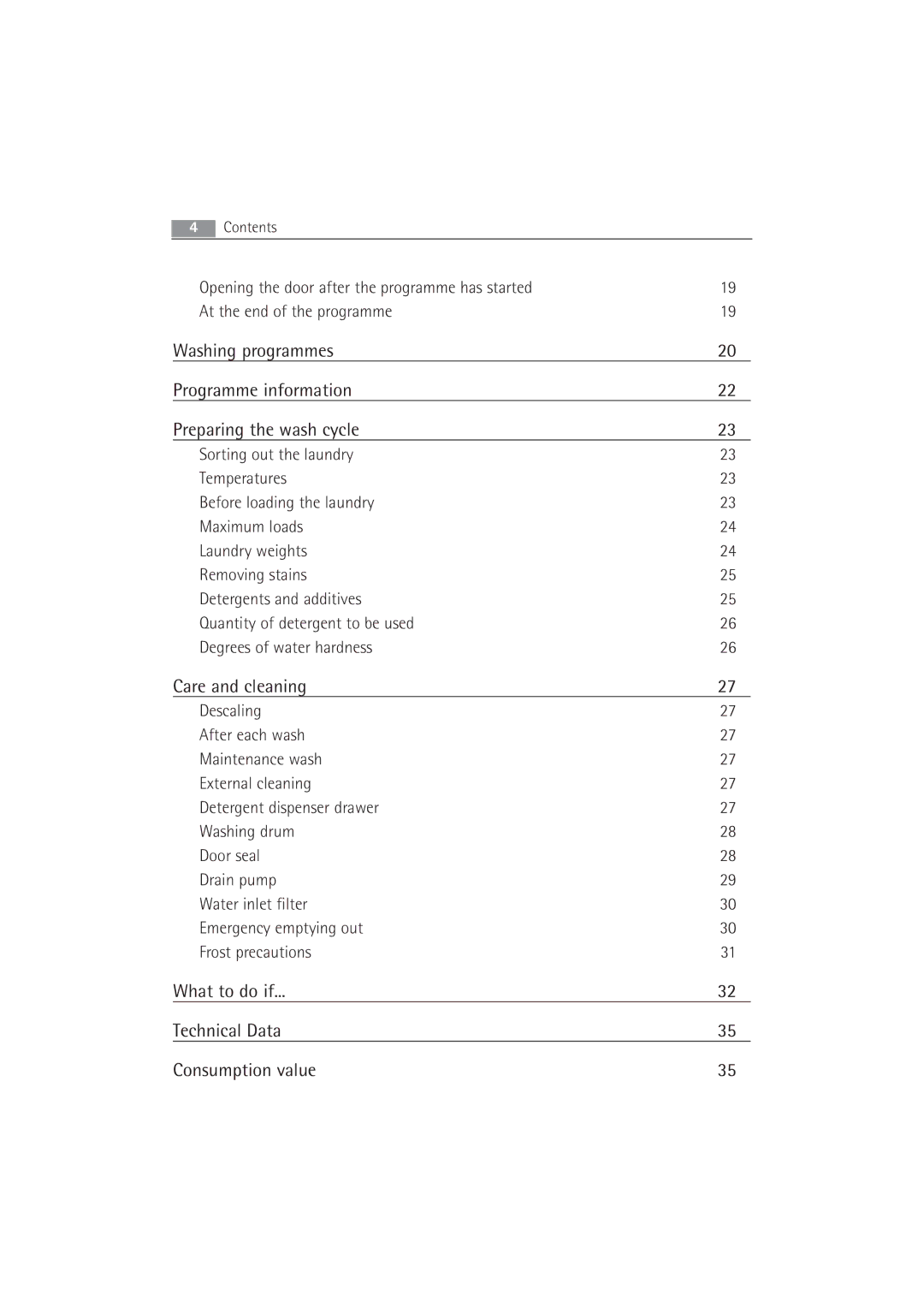 Electrolux 63742 VI manual What to do if Technical Data Consumption value 