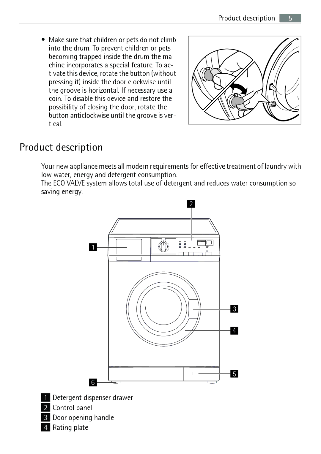 Electrolux 64850LE user manual Product description 