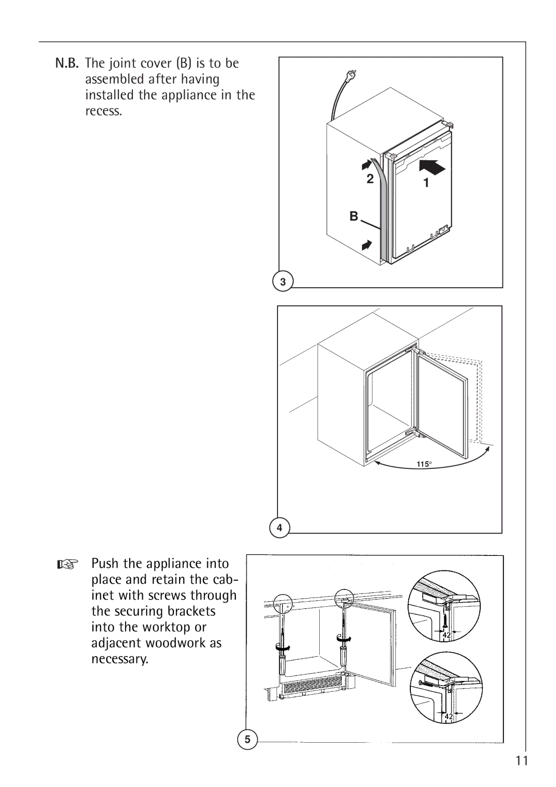 Electrolux 66050i installation instructions 115 