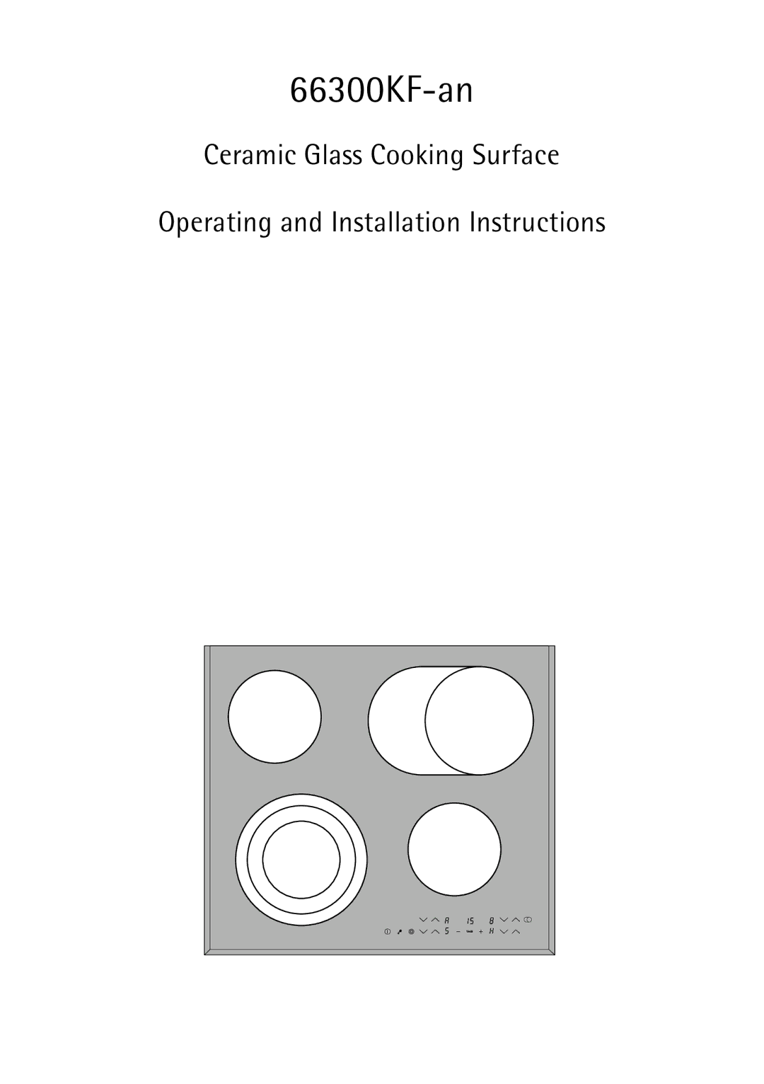 Electrolux 66300KF-an installation instructions 66300KF−an 