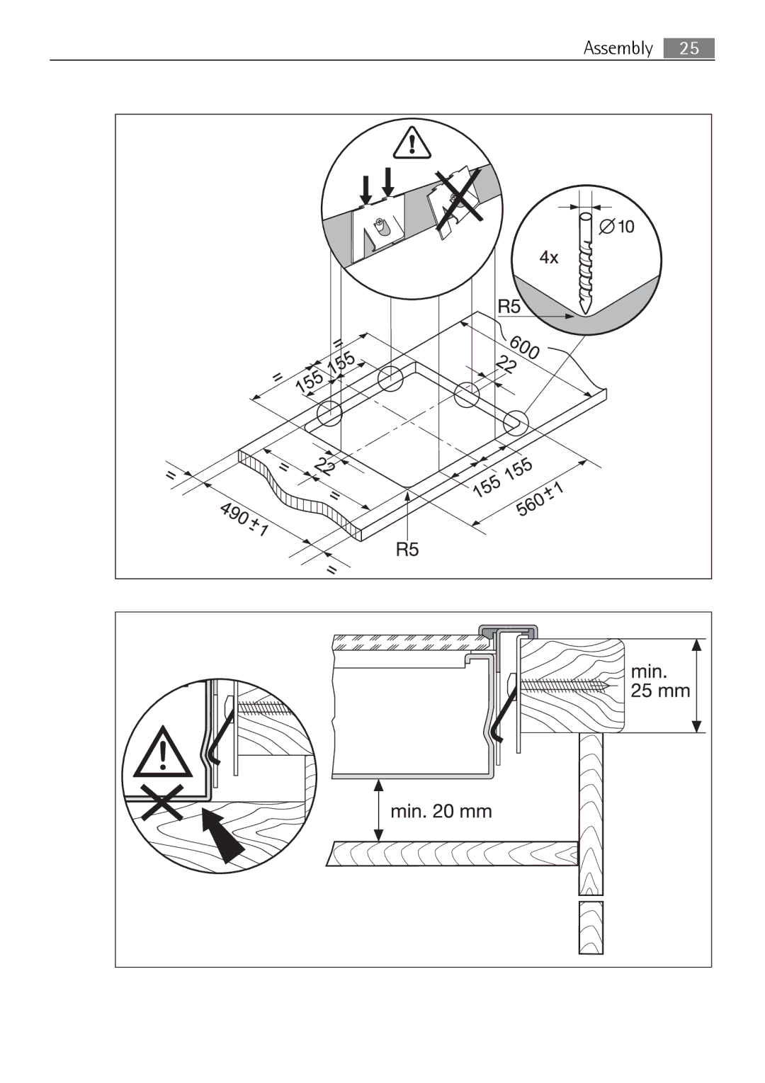 Electrolux 66320 K-MN user manual Assembly 