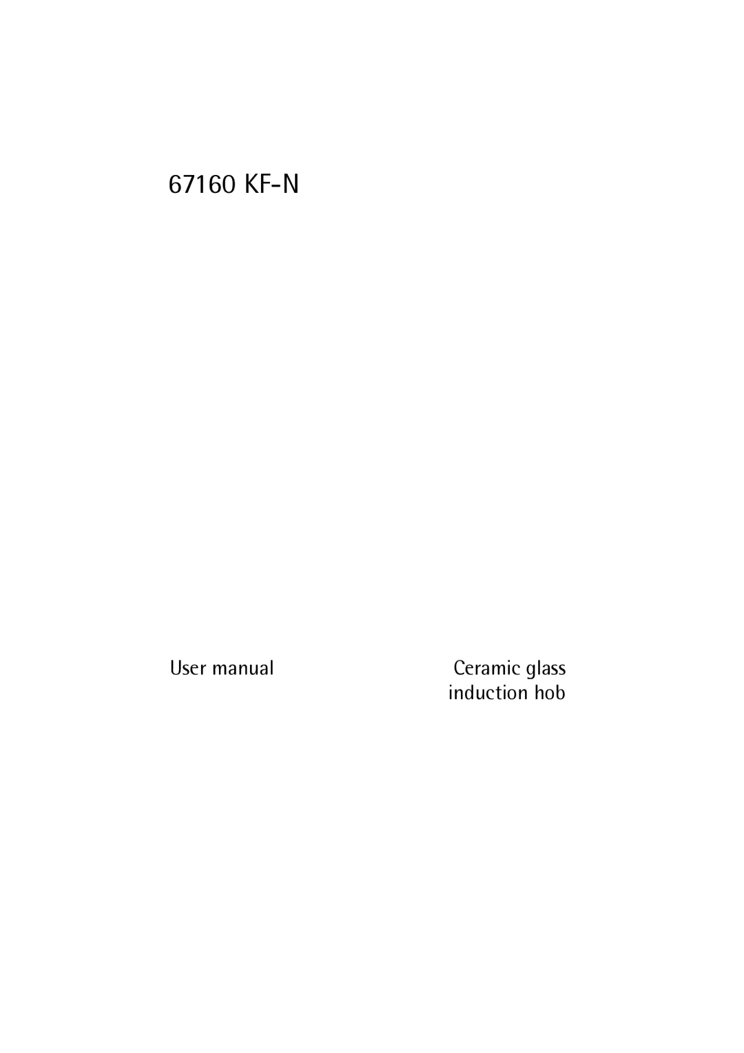 Electrolux 67160 KF-N user manual Kf-N 