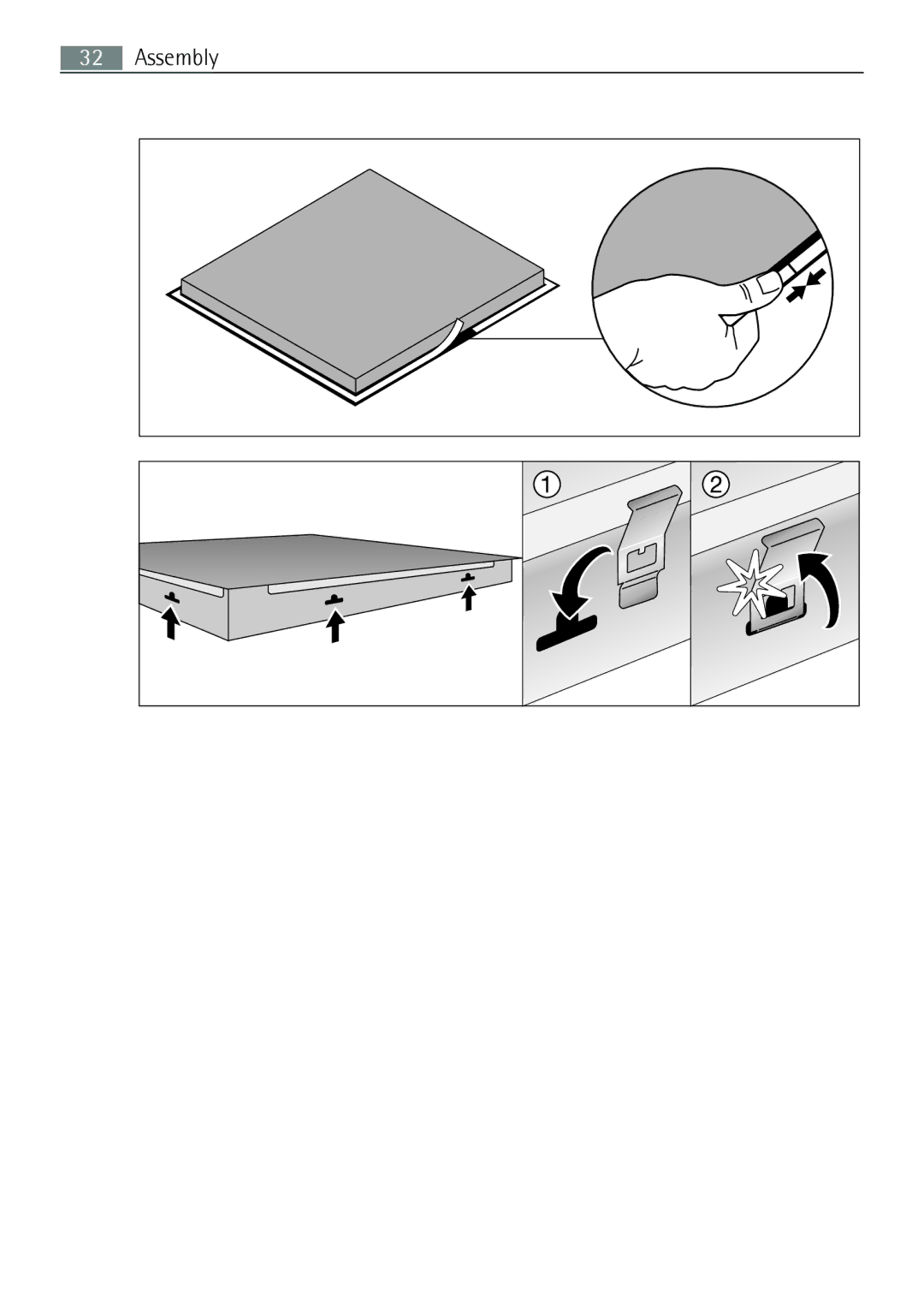 Electrolux 67160 KF-N user manual Assembly 