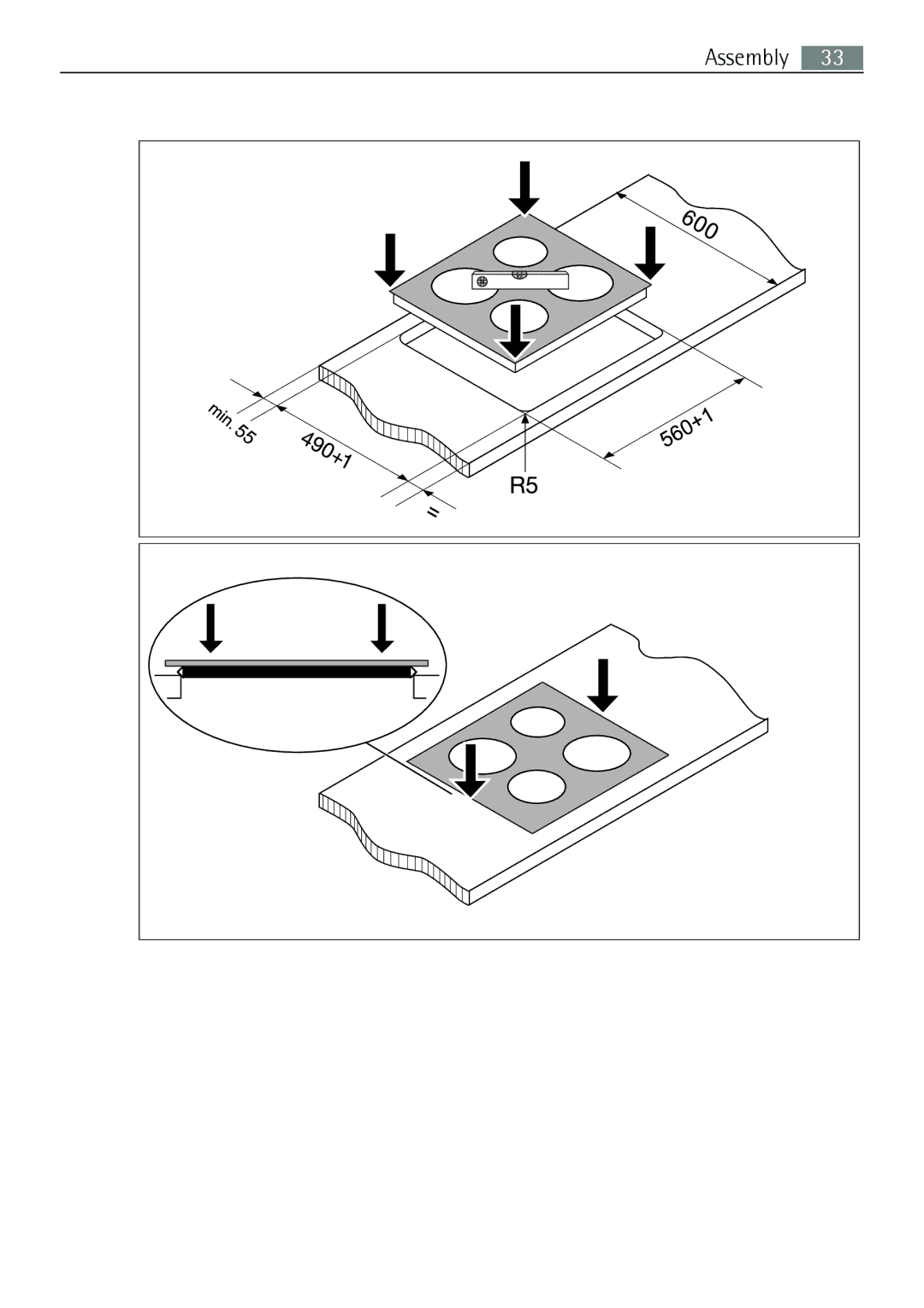 Electrolux 67160 KF-N user manual Assembly 