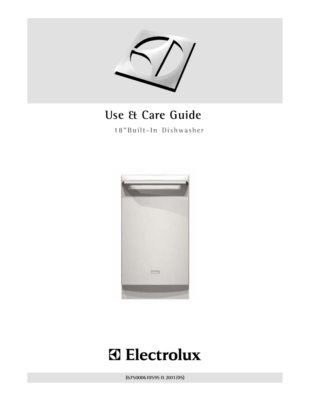 Electrolux 2001/05, 6.75E+11 manual Use & Care Guide 