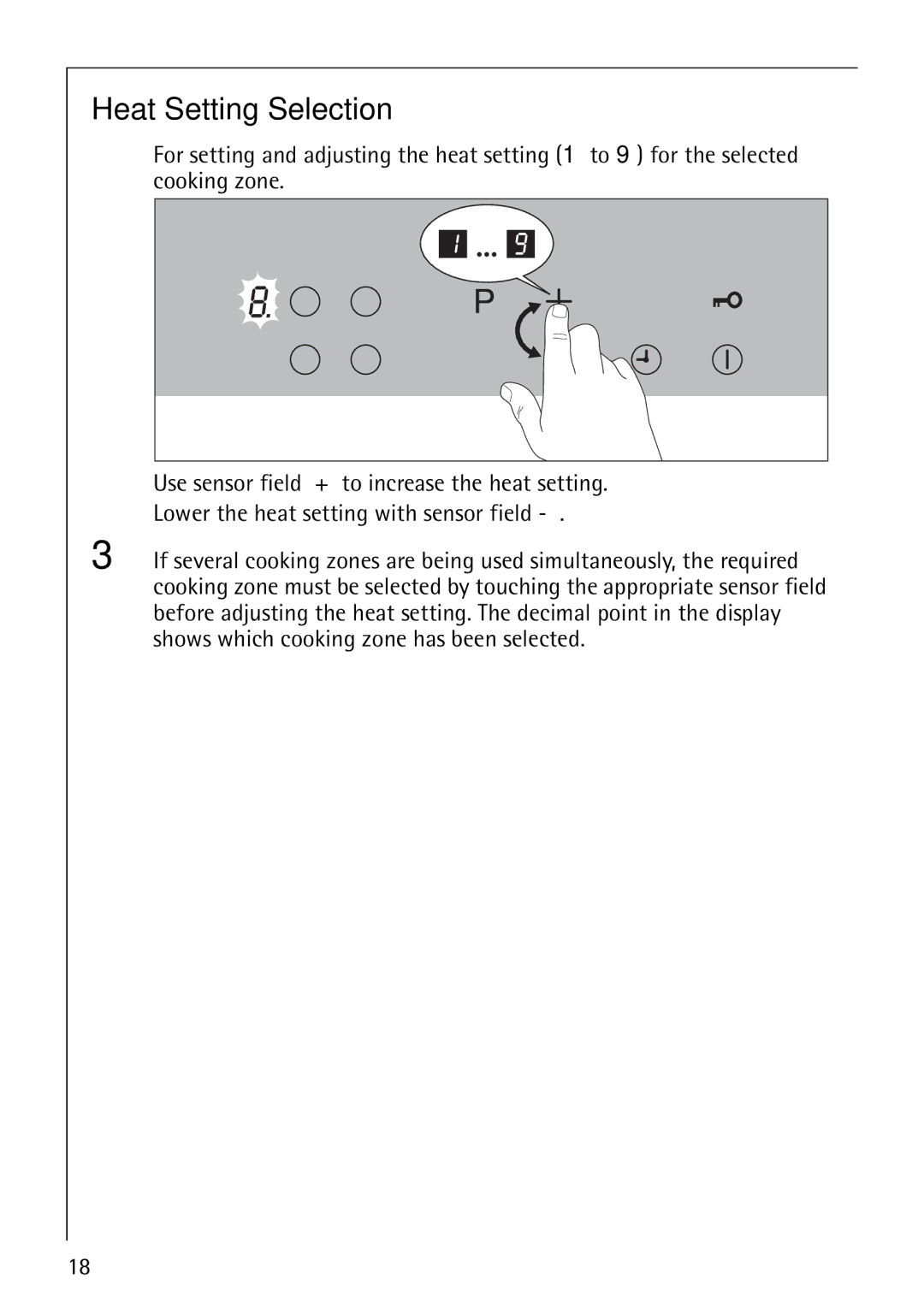 Electrolux 68000KF-BN operating instructions Heat Setting Selection 