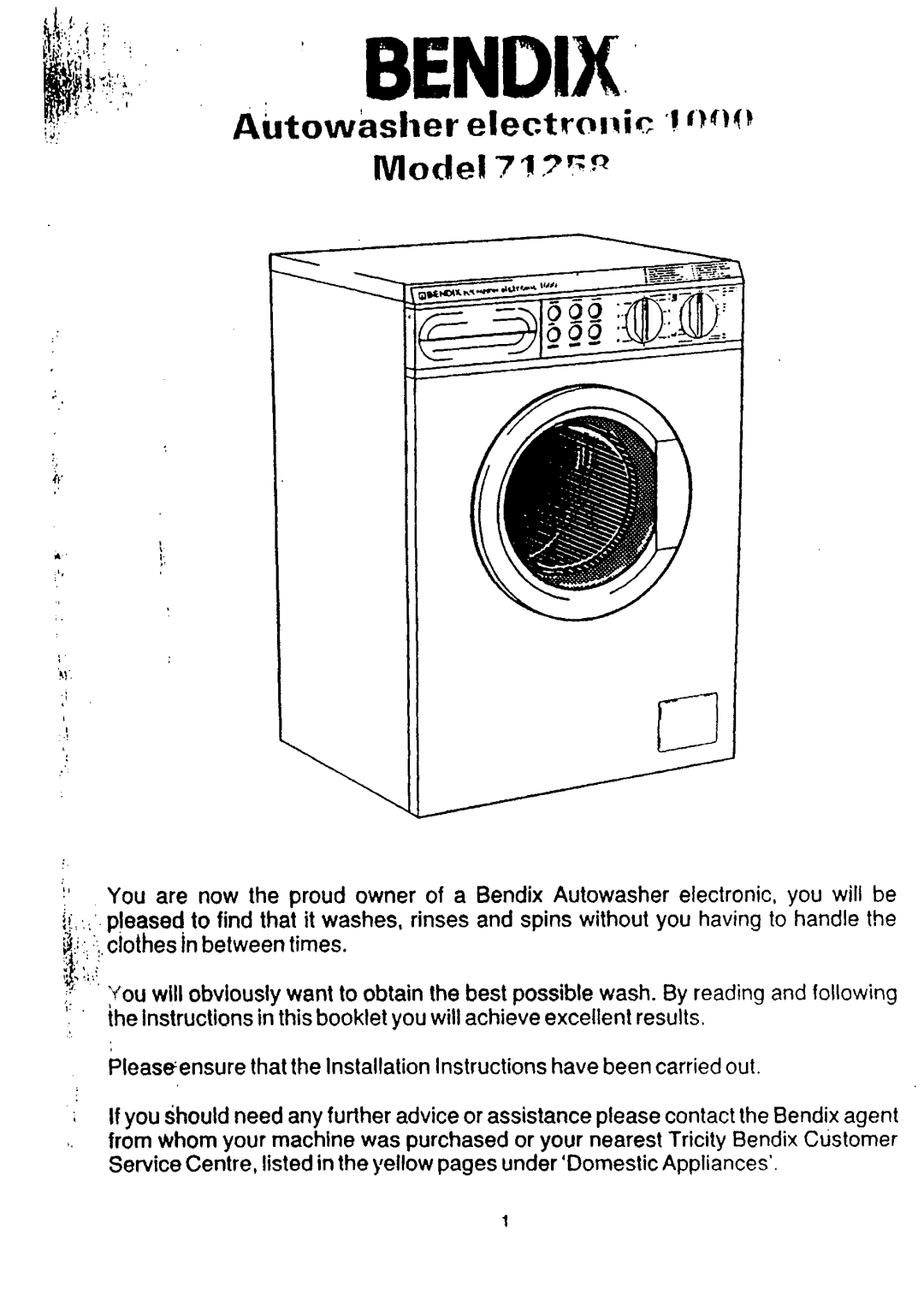 Electrolux 71258 manual 