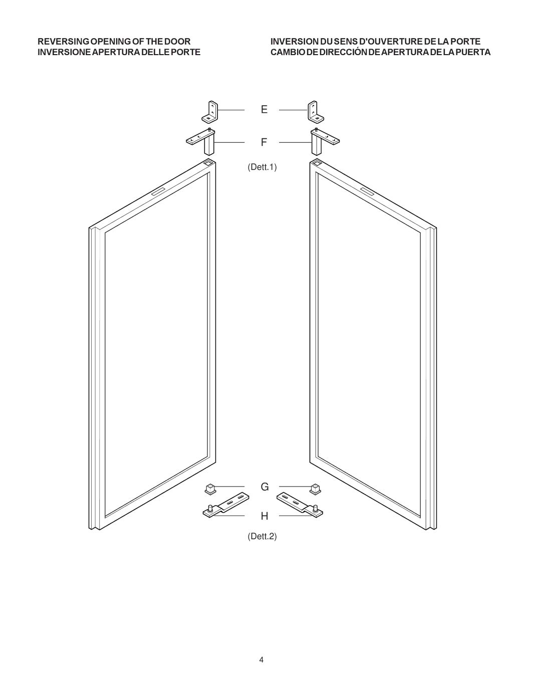 Electrolux 5957 410 01, 726673, PR43RE1FEU manual Dett.1 Dett.2 