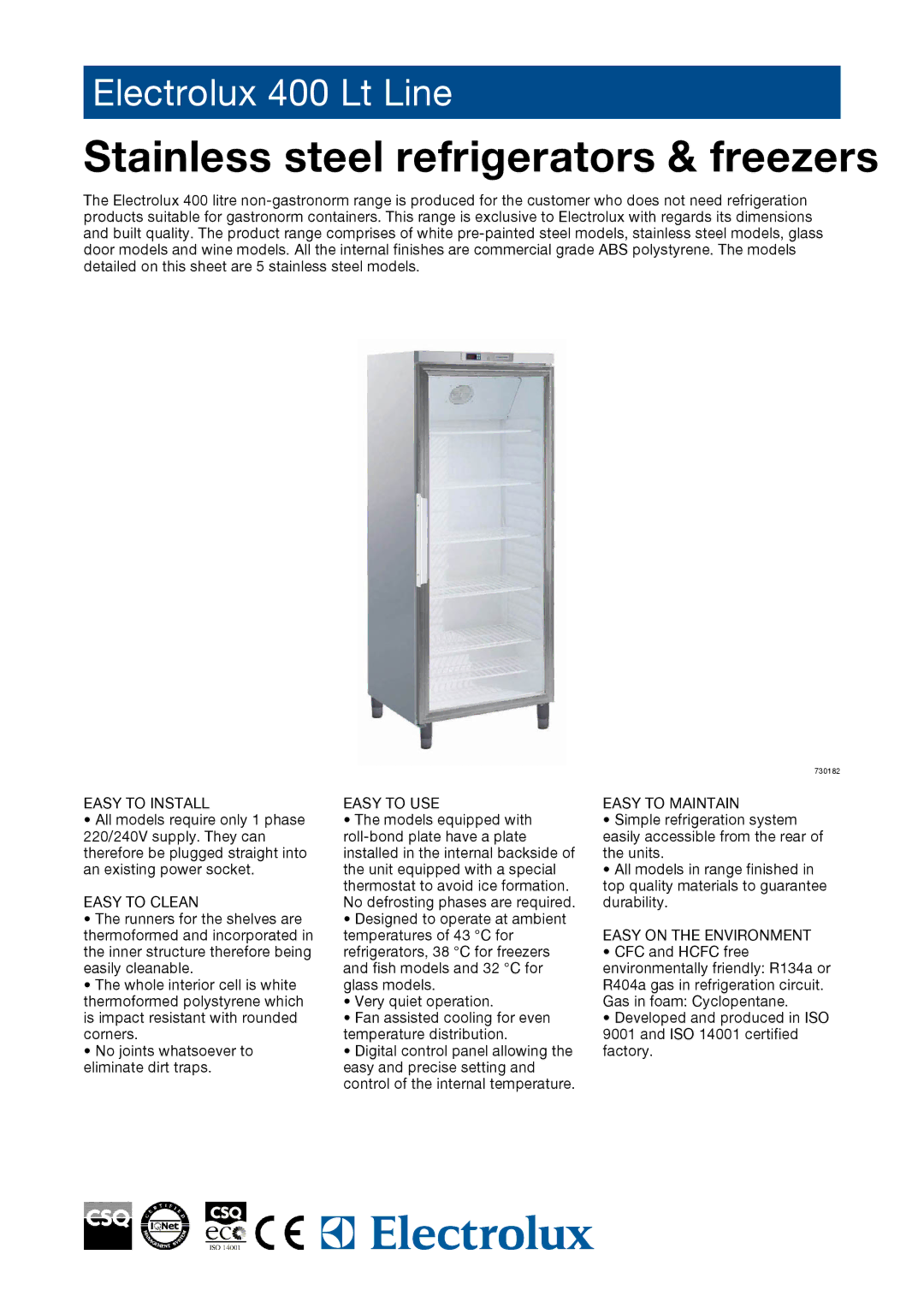 Electrolux 730190, 730182, 730189, 730183, 730188, R04PVG4, R04PVF4, R04NVF4 dimensions Stainless steel refrigerators & freezers 