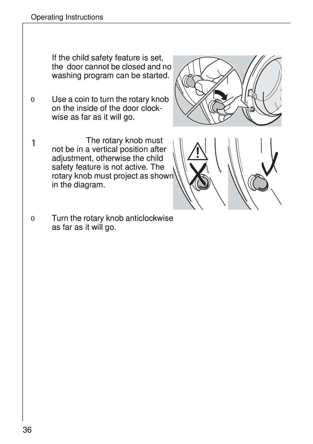 Electrolux 74335 manual Child Safety Feature, Setting the child safety feature, Cancelling the child safety feature 