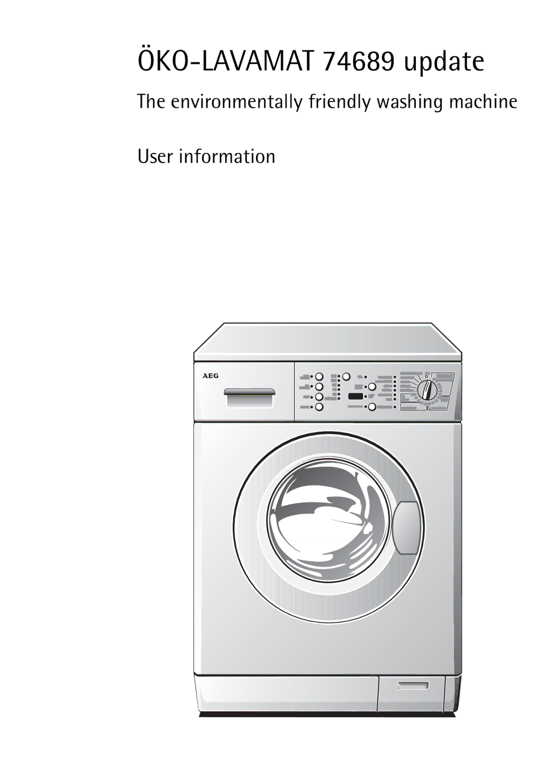 Electrolux manual ÖKO-LAVAMAT 74689 update 