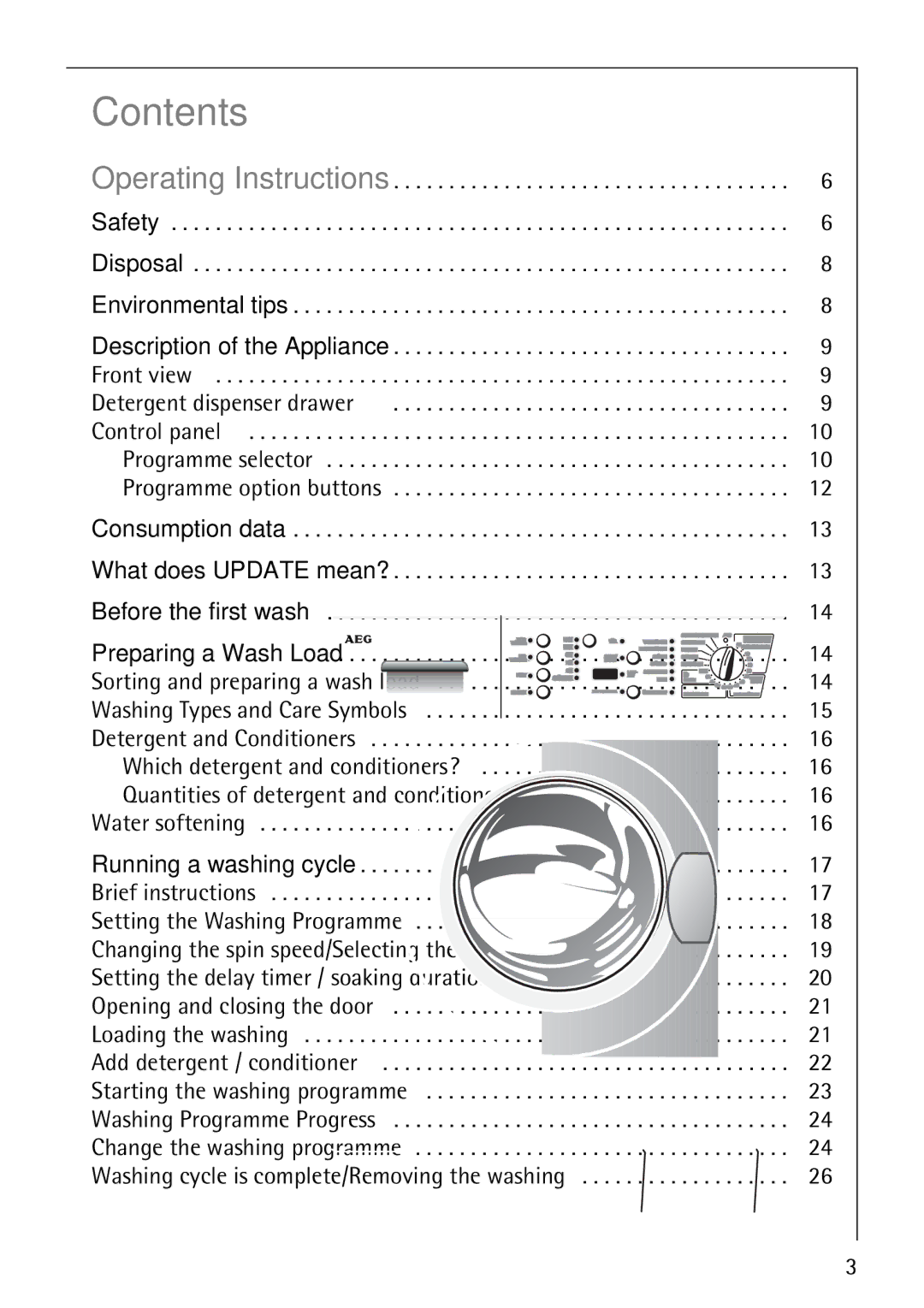 Electrolux 74689 manual Contents 