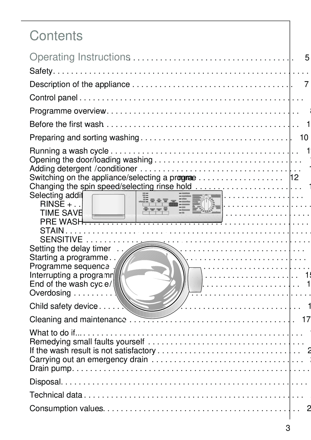 Electrolux 74825 manual Contents 