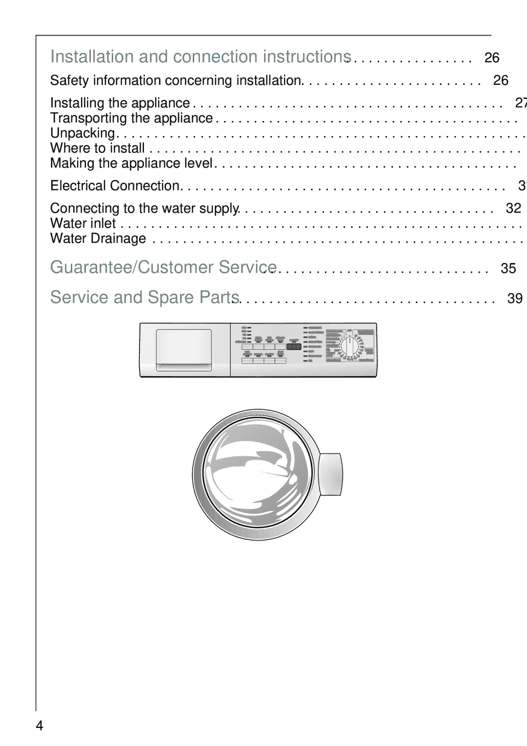 Electrolux 74825 manual Installation and connection instructions, Safety information concerning installation 