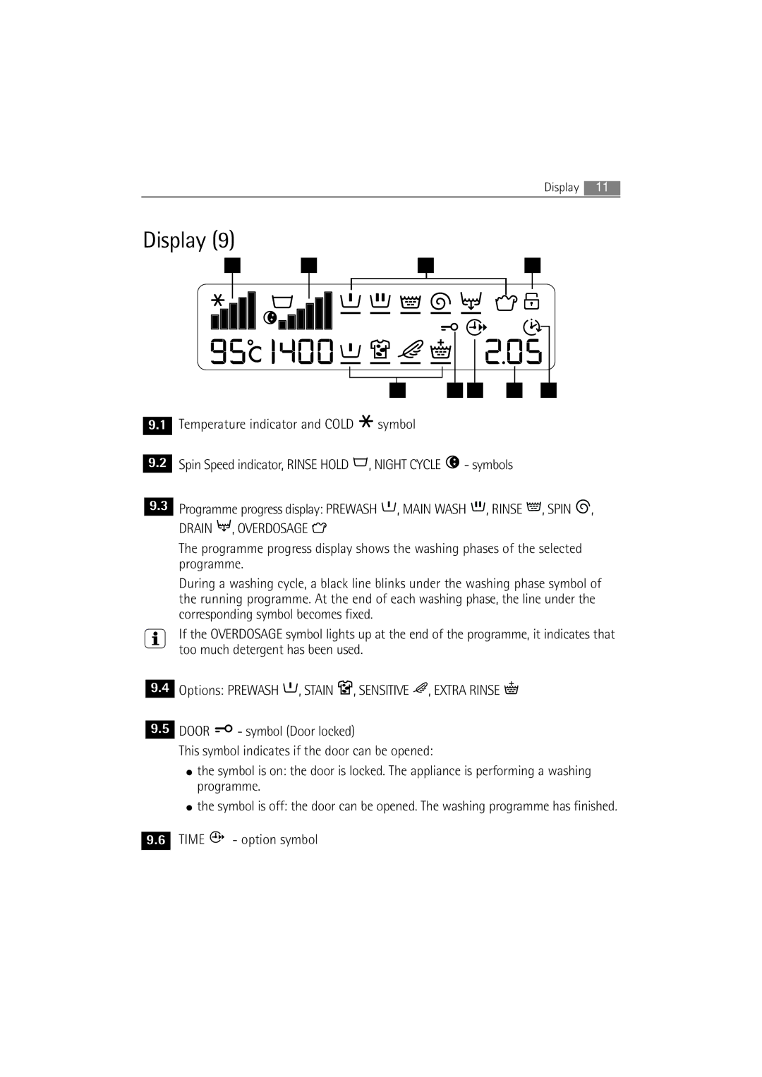 Electrolux 74850 B user manual Display, Drain , Overdosage 