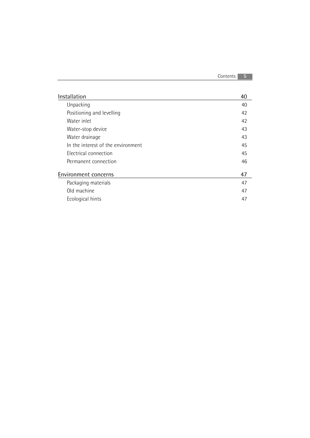 Electrolux 74850 B user manual Environment concerns 