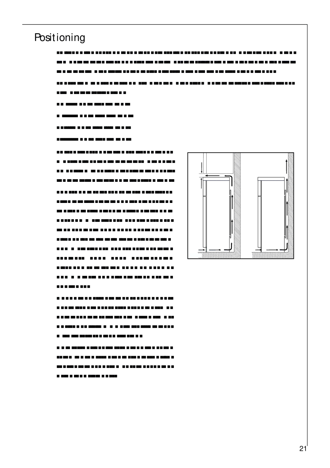 Electrolux 75428-1 DT user manual Positioning 