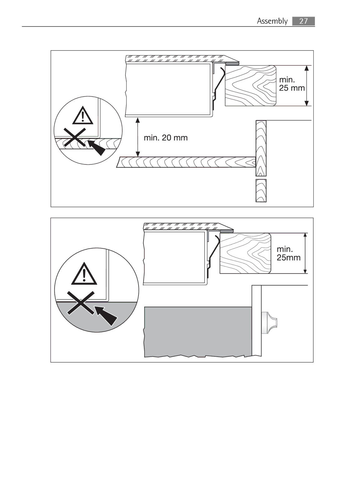 Electrolux 76331 KF-N user manual Assembly 