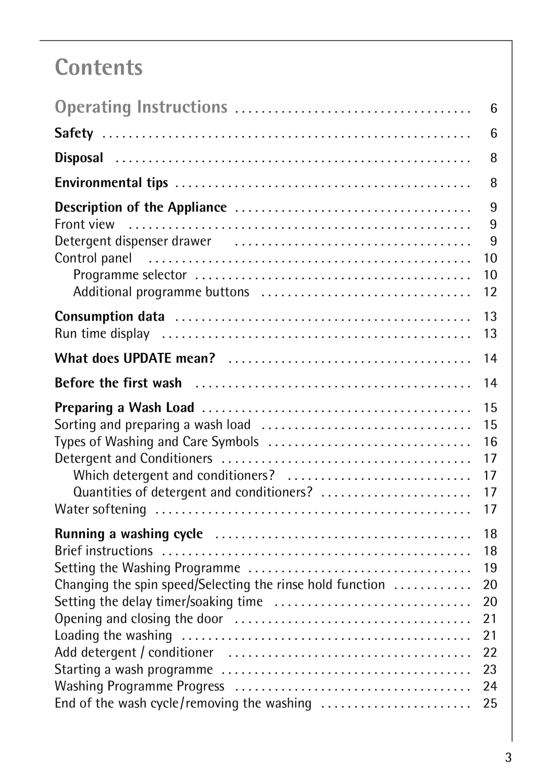 Electrolux 76669 manual Contents 