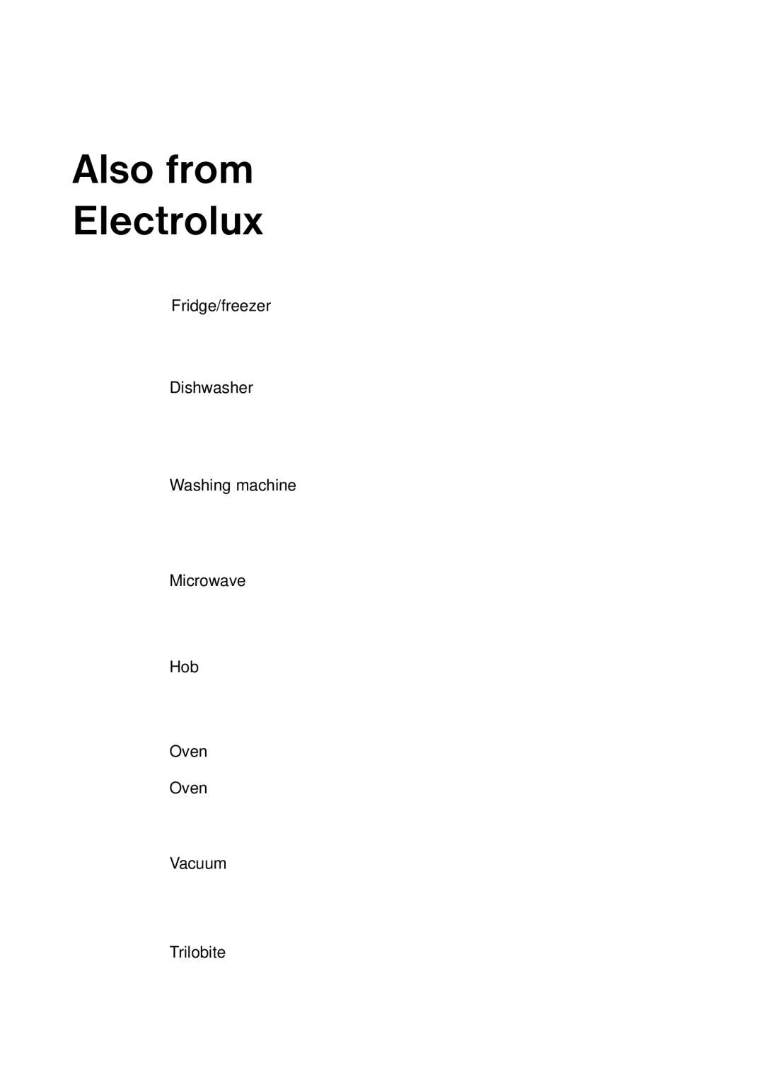 Electrolux 820 41 77 06 manual Also from Electrolux 