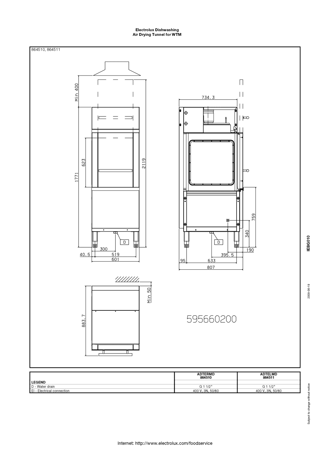 Electrolux ADTELMD, ADTERMD, 864500, 864511, 864501, 864515, 864514, ADTLSRMD, ADTLERMD, ADTLELMD, ADTLSLMD 864510, Adtermd Adtelmd 