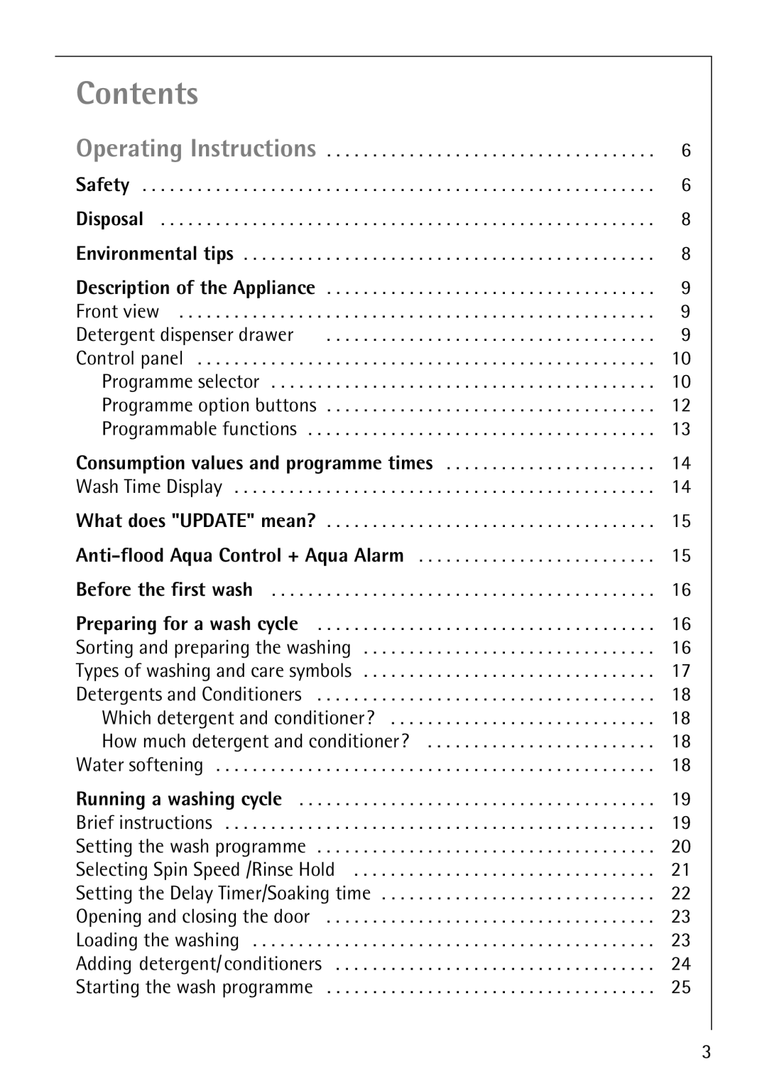 Electrolux 88840 manual Contents 