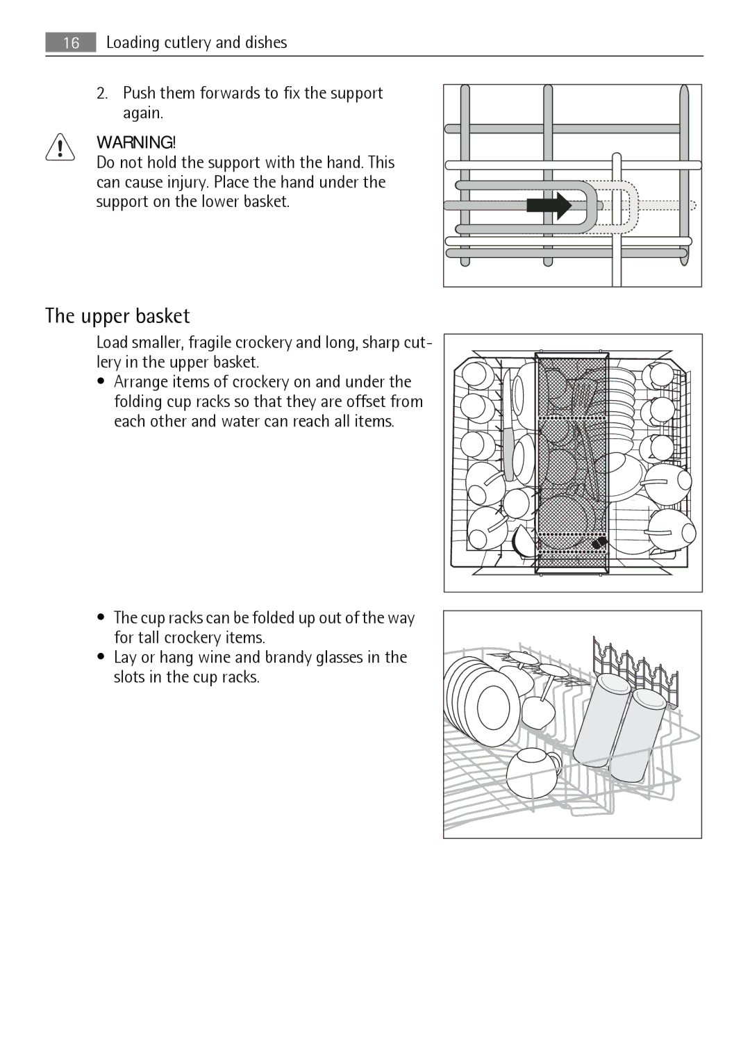 Electrolux 89020 I user manual Upper basket 