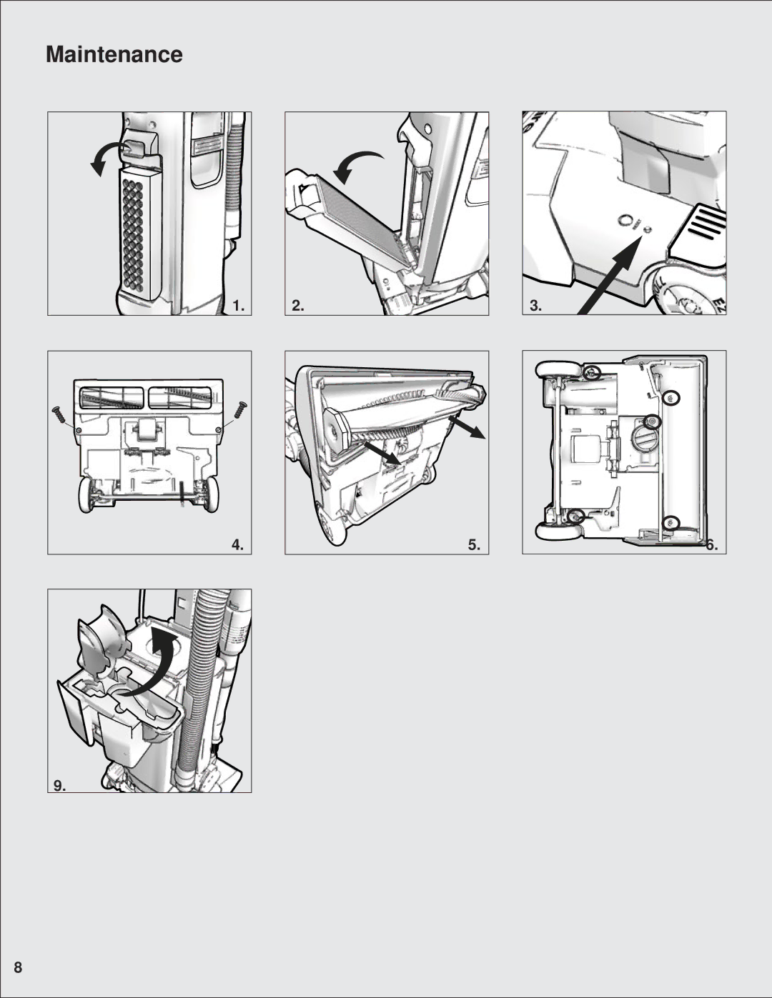 Electrolux 9100 warranty Maintenance 