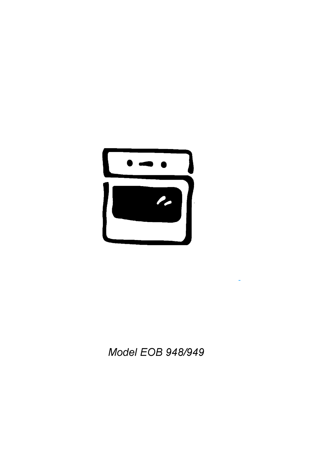 Electrolux manual Model EOB 948/949 