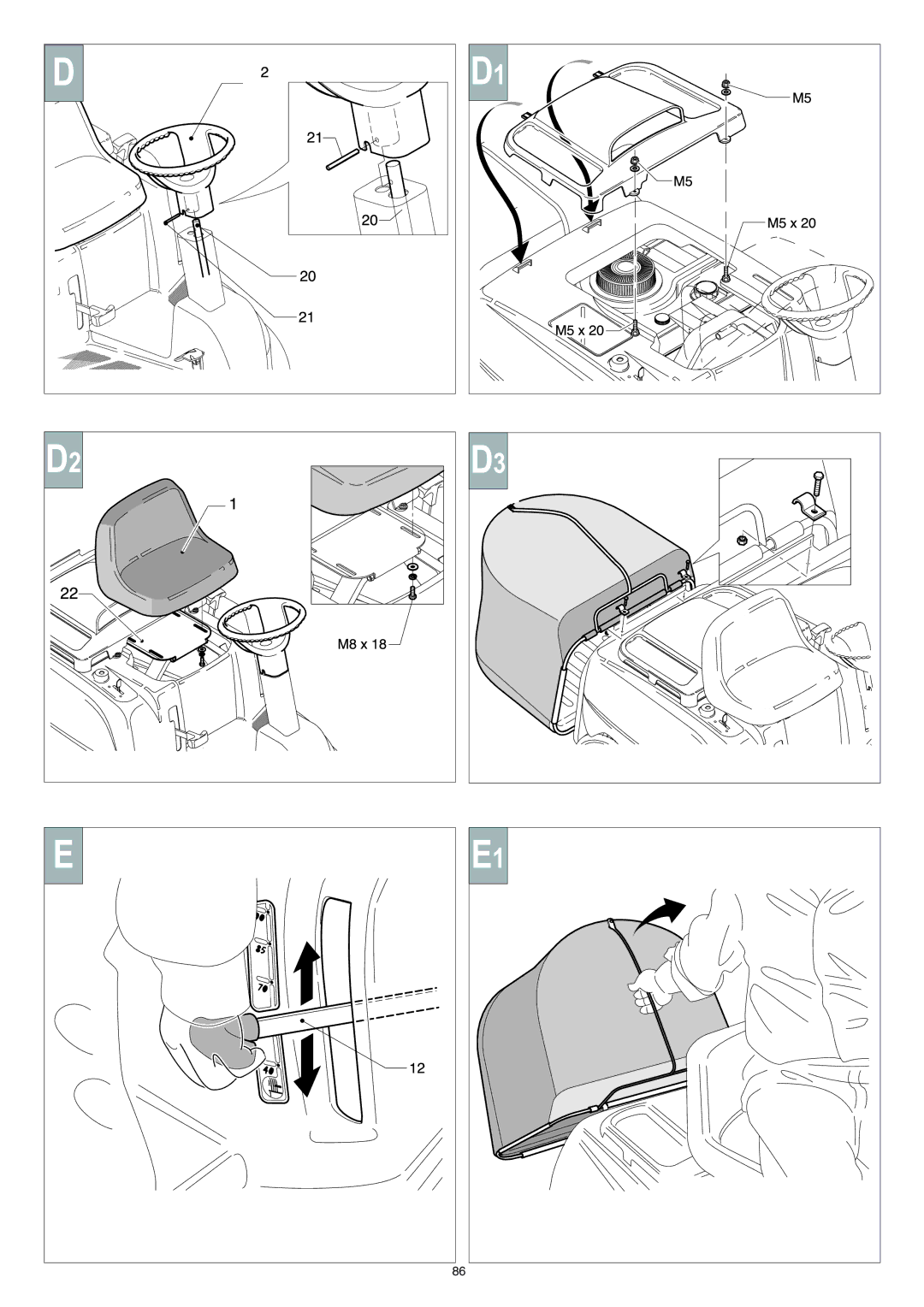 Electrolux 125H, 95387831900 instruction manual 