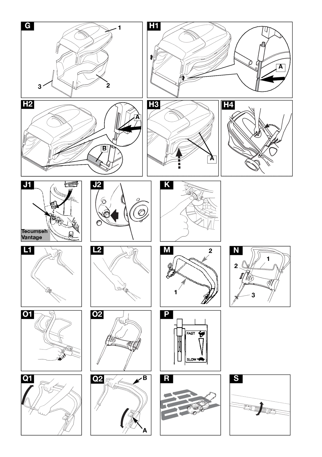 Electrolux 96455910100, 96454910400, 96454910300, 5048PD, 4045PDE, 96454910500, LM47PDE, 96455910000 manual Tecumseh Vantage 