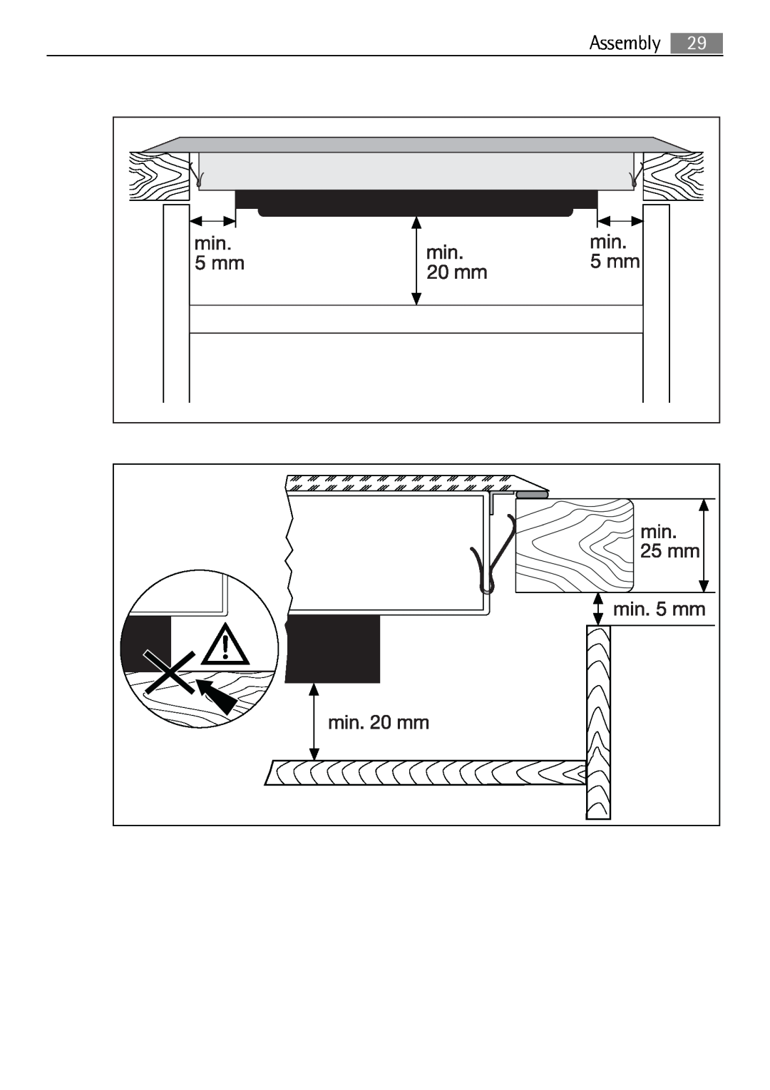 Electrolux 98001 KF SN user manual Assembly 