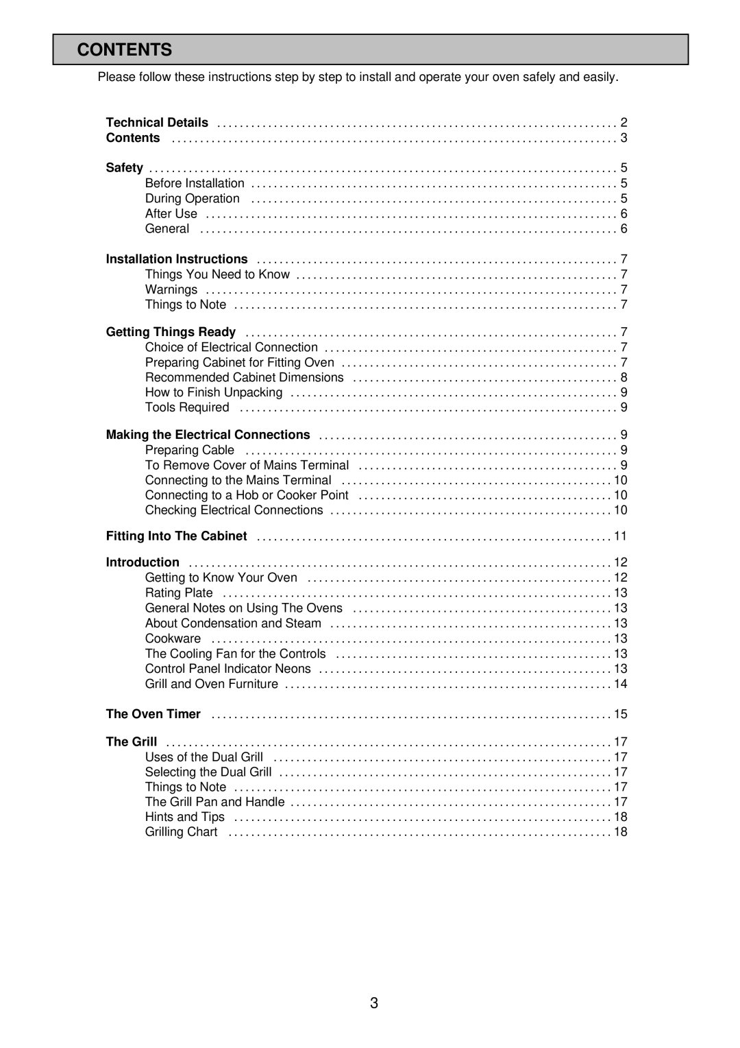 Electrolux 985 manual Contents 