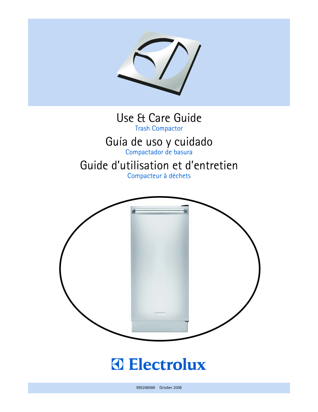 Electrolux E15TC75HPS manual Use & Care Guide, Guía de uso y cuidado, Guide d’utilisation et d’entretien, Trash Compactor 