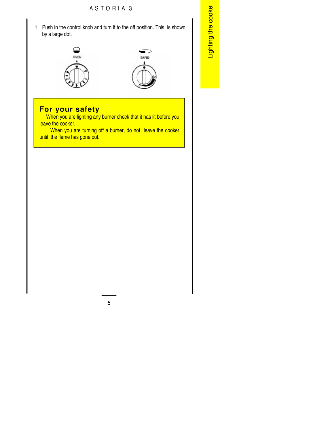 Electrolux ASTORIA3 installation instructions For your safety 