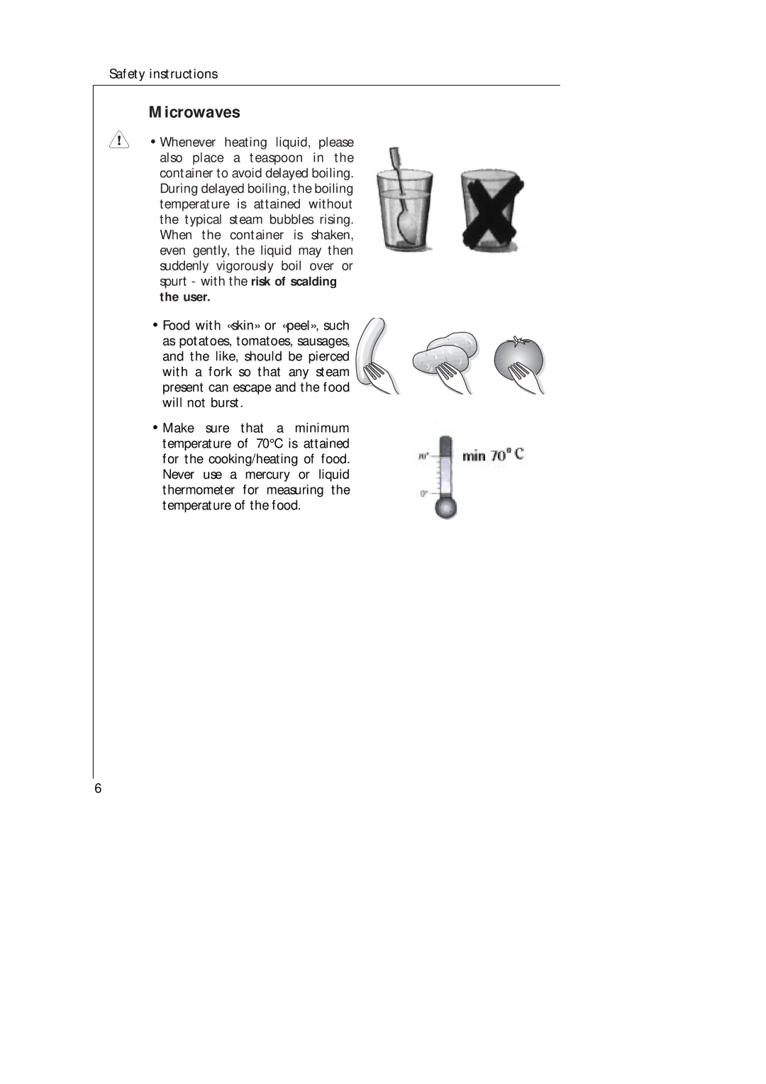 Electrolux AT 143 U, AT 143 E operating instructions Microwaves 