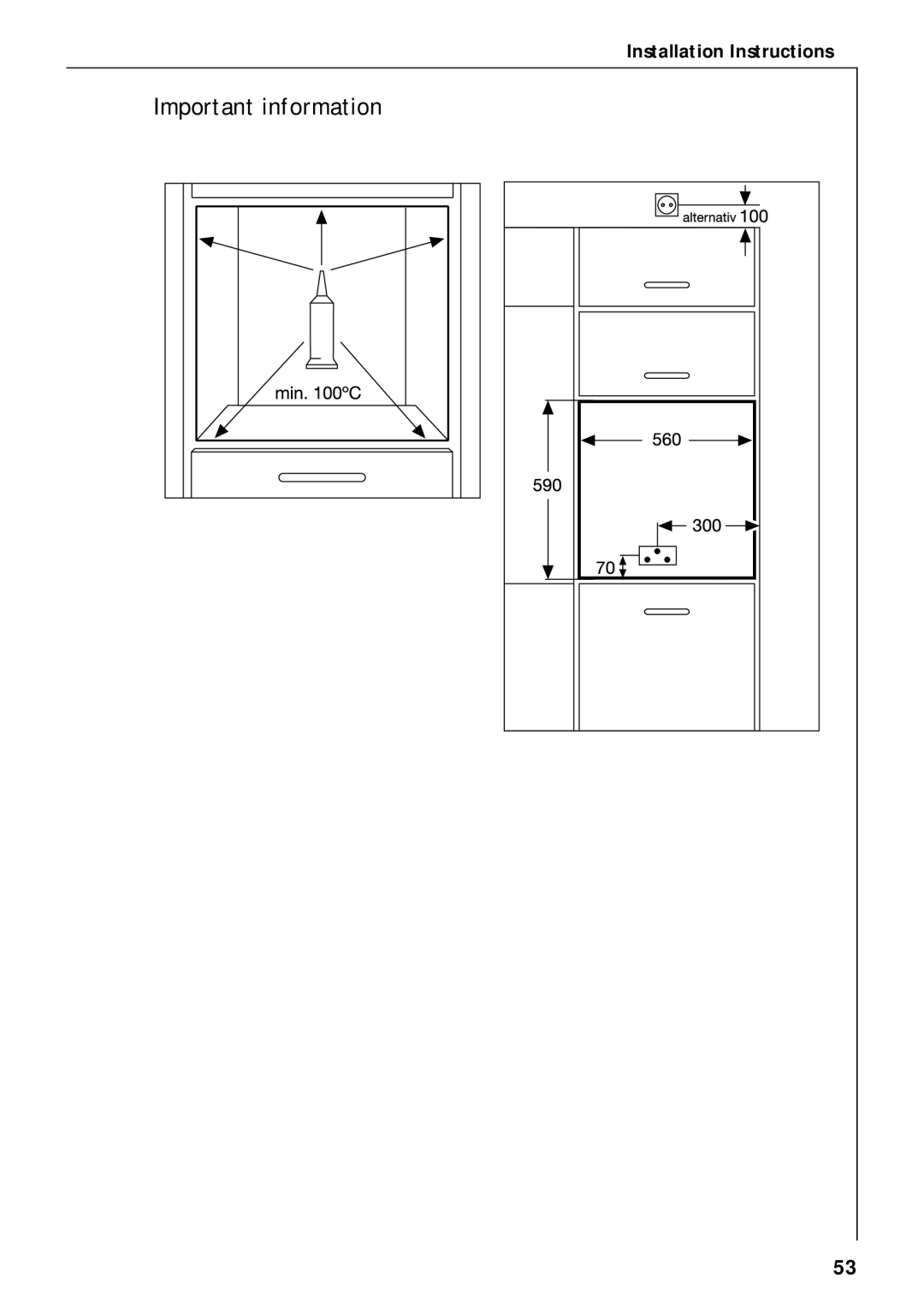 Electrolux B 4100 manual Important information 