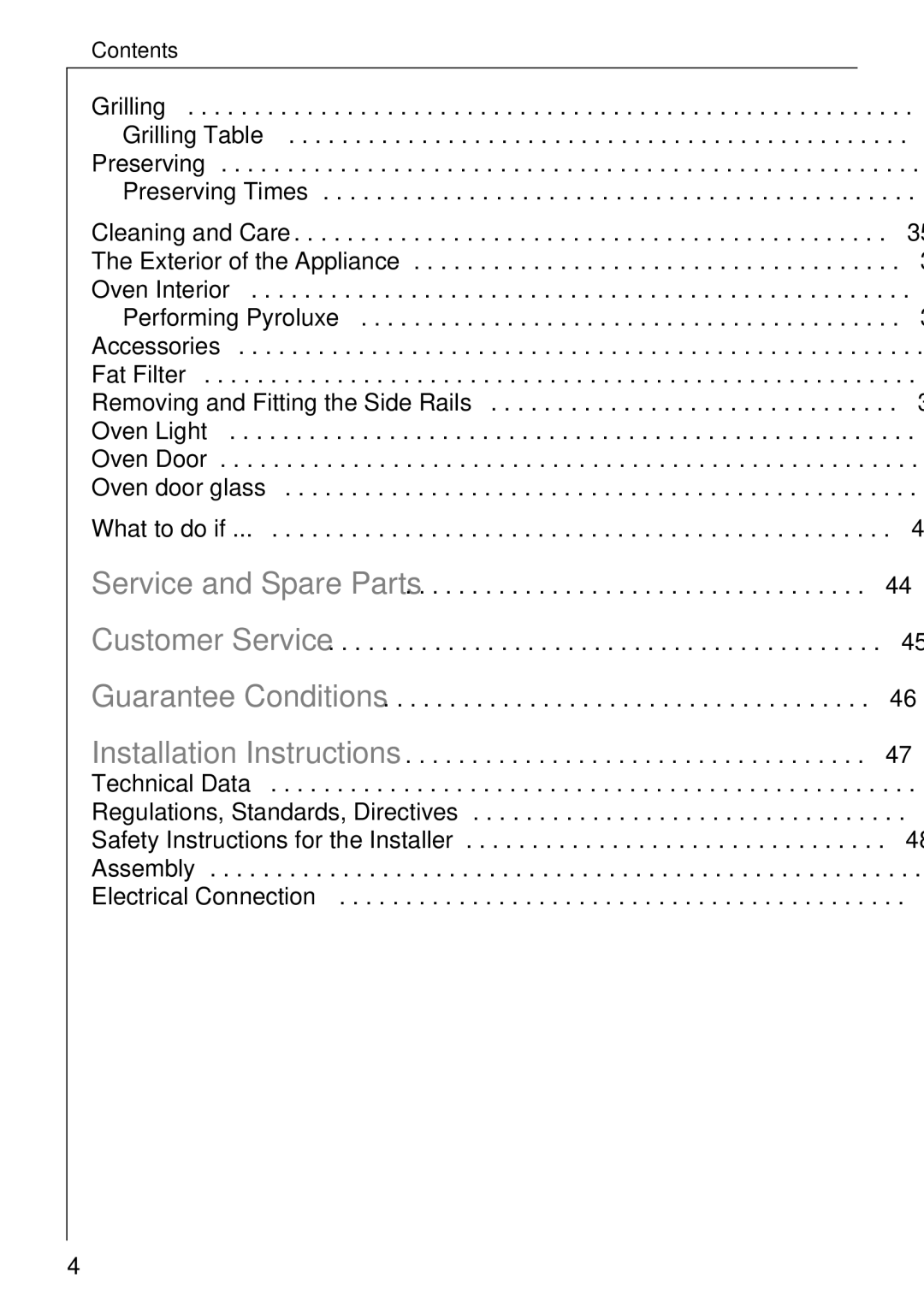 Electrolux B 4140 manual Oven Interior, What to do if 