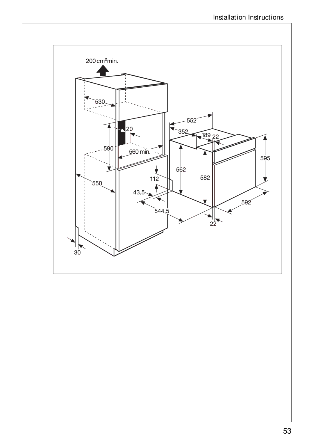 Electrolux B 4140 manual Installation Instructions 