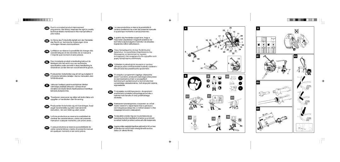 Electrolux B 462X BP, B 422X BP, B 522X BP manual 1111 